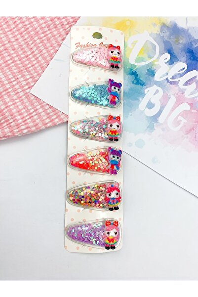 Luckylovelykids Kız Çocuk Bebek Renkli Dolgulu Çıtçıtlı Toka Seti