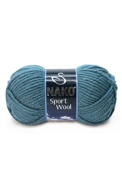 NAKO Sport Wool 185 Storm Color Hand Knitting Yarn Pack of 5