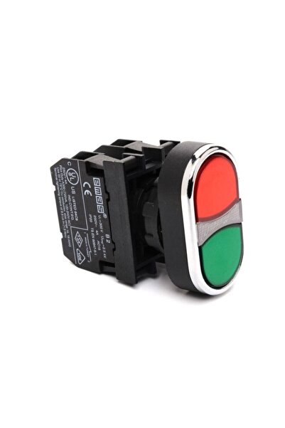 EMAS Çiftli Buton Kırmızı-yeşil 1na+1nk