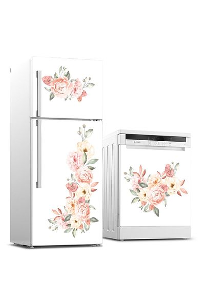 Tilki Dünyası Refrigerator And Dishwasher Set Sticker 0348