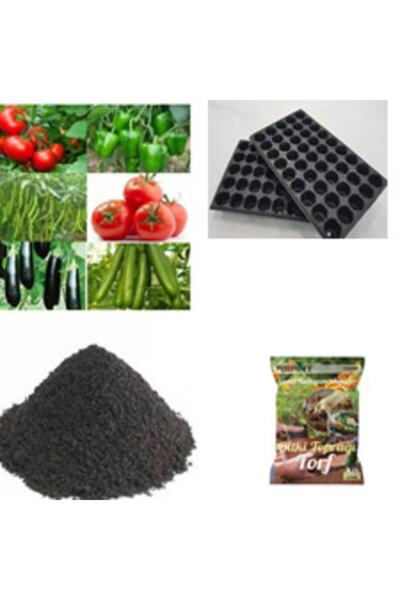 Narimba Domates-salata-biber-patlıcan-60 Adt Tohun+toprak+gübre+viyol