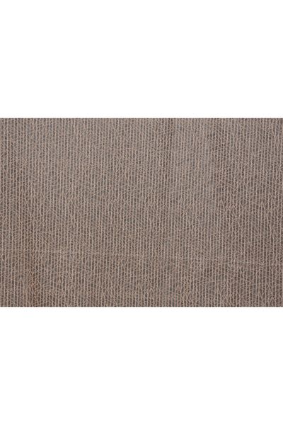AKÇA TEKSTİL Striped Mink Color Single Wing Ready-made Planted Pleated Background Curtain 75*260 Cm