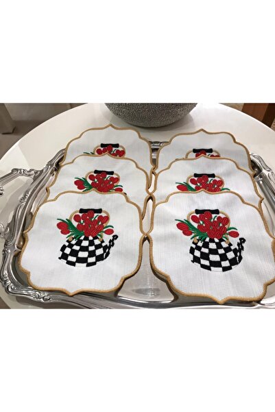 LİNDA MİA كيتل جولد وايت منديل كوكتيل 6 قطع