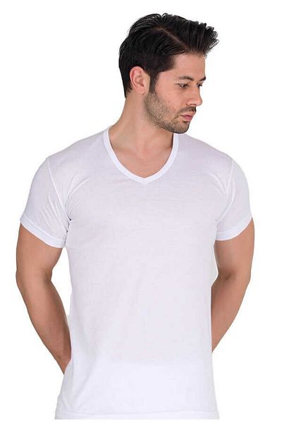 Berrak Ανδρικό εσώρουχο Modal White V Neck 3 τεμάχια 1036