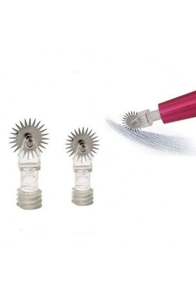İthalSepeti 10 Pieces Permanent Makeup Microblading Roller 0.63 mm Powdering Needle