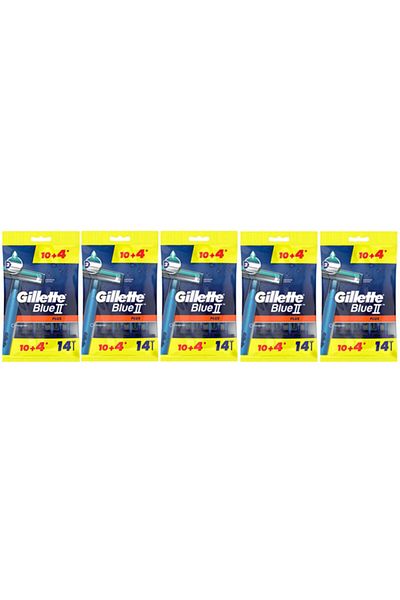Gillette Blue2 Plus Disposable Shaving Blades 14 X 5 Pack