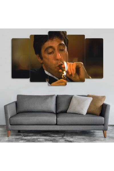 EVLOYA Scarface - 5 Parçalı Tablo