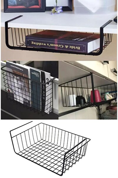 Kitchen Store Dolap Içi Düzenleyici Siyah Raf Altı Kanguru Raf