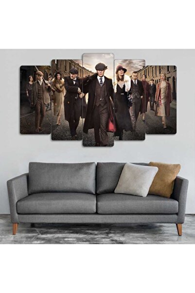 EVLOYA Peaky Blinders - 5 Parçalı Tablo