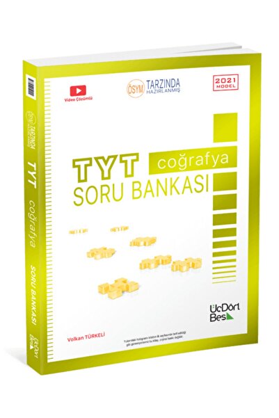 Üç Dört Beş Yayıncılık Tyt Coğrafya Soru Bankası 2022 Model 345 Üç Dört Beş Yayınları