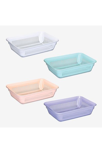 Emofom Rectangular Basin Strainer 4500 ml Strainer & Strainer (35 CM X 25 CM)