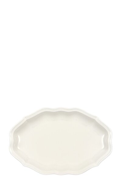 Villeroy & Boch Manoir Beyaz Porselen Oval Servis Tabağı 24 cm