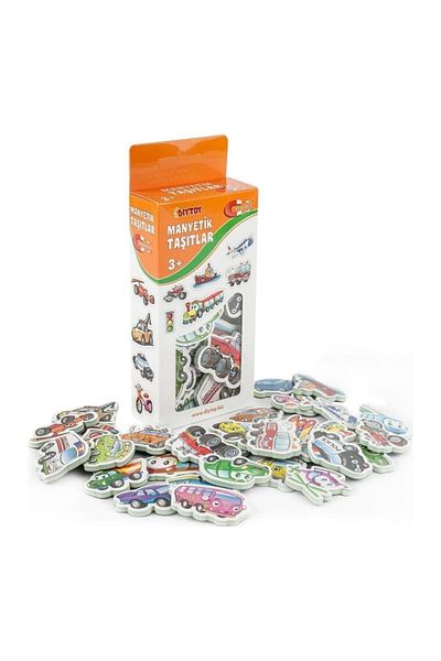 DIY Toys Diytoy Educational Magnetic Training Set 3 Pieces (Numbers - Letters - Vehicles)
