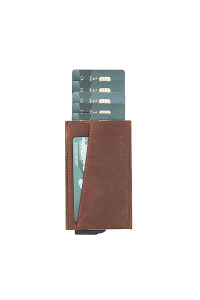 Bouletta Mondello Magic G2 Leather Card Holder - Brown