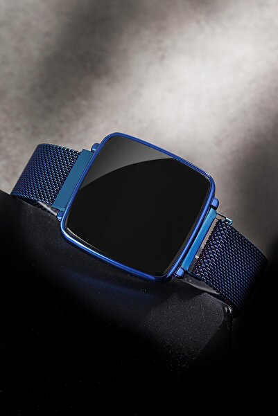 Newera Watch Unisex Lacivert Hasır Kordon Dijital Kol Saati Uhd410061