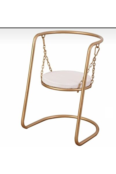 HAR DESİGN Metal Salıncak Sandalye Puf