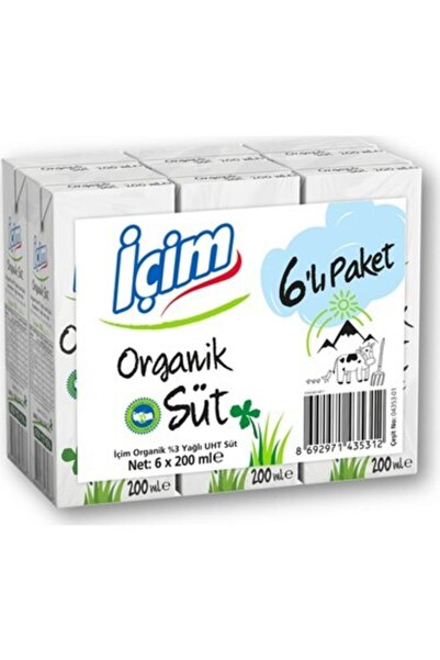 İçim Organik Süt 6x200 ml