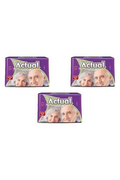 ACTUAL Adult Patient Diapers with Tie Large 30pcs 3 Pack 90 Pieces