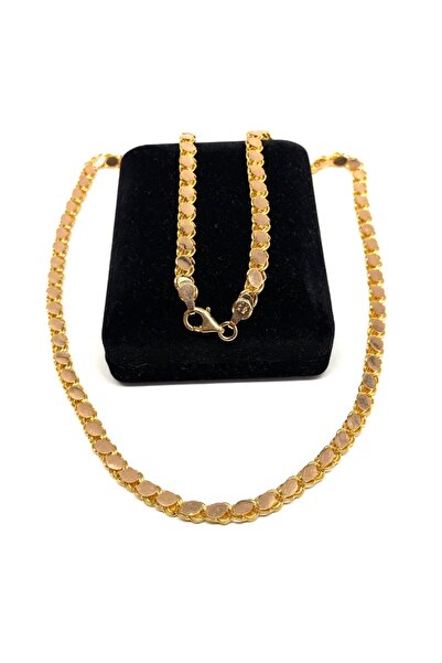 Gürler Kuyumculuk 60 Cm Pullu-arpa, Burgu-halat Zincir Altın Kolye - Ak0211