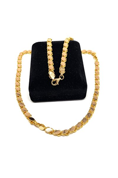 Gürler Kuyumculuk 55 Cm Pullu-arpa, Burgu-halat Zincir Altın Kolye - Ak0215