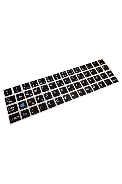 pc bil Siyah Türkçe Klavye Etiketi