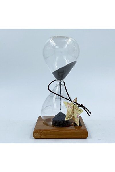 Genel Markalar Büyük Boy Ahşap Tabanlı Mıknatıslı Kum Saati