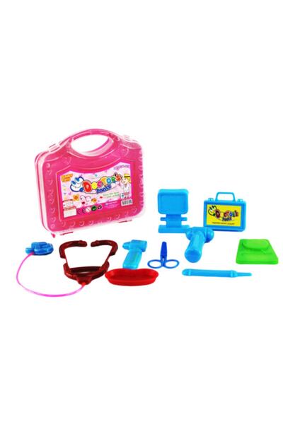 Funny Toys Çantalı Doktor Seti 11 Parça Pembe Kutuda