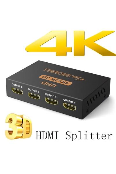 Triline 4k Ultra Hd 3d 4 Port Hdmı Splitter Çoğaltıcı