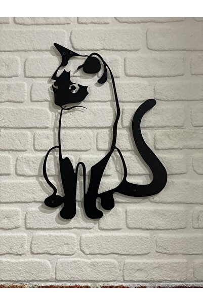 DFA DEKORATİF Kedi Metal Tablo 58x40 cm