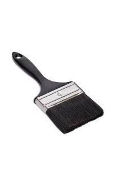Yapaş 3" Plastic Handle Arya Black Oil Paint Brush