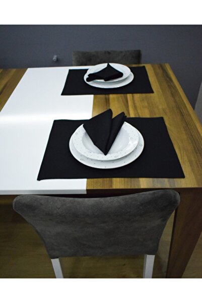 paris in paris Set de 2 șervețele de serviciu americane din in Black Duck