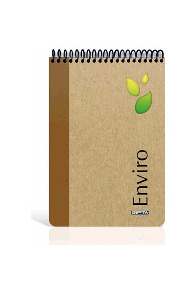 Gıpta 100 Sheets A4 Enviro Kraft Top Spiral Hard Cover Memo Pad 2920