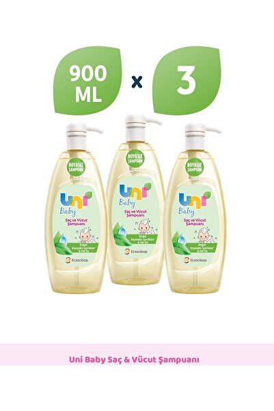 Uni Baby Bebek Şampuanı 900ml*3