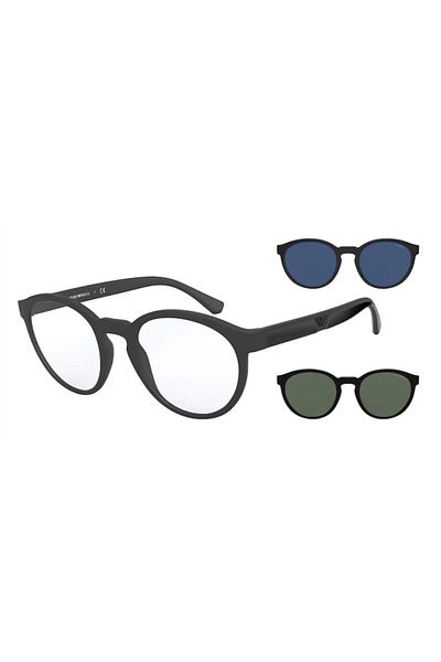 Emporio Armani Men Phantos Sunglasses- Ea 4152 - Lense Size:52mm - Matte Black
