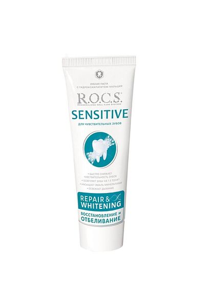 R.O.C.S. Sensitive Toothpaste Repair And Whitening 94g (rcs101)