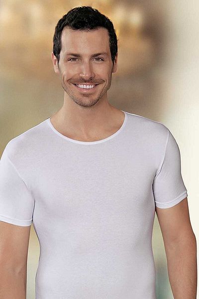 Şahinler 6 Pieces Short Sleeve Crew Neck Ribbed Athlete Undershirt White Me025