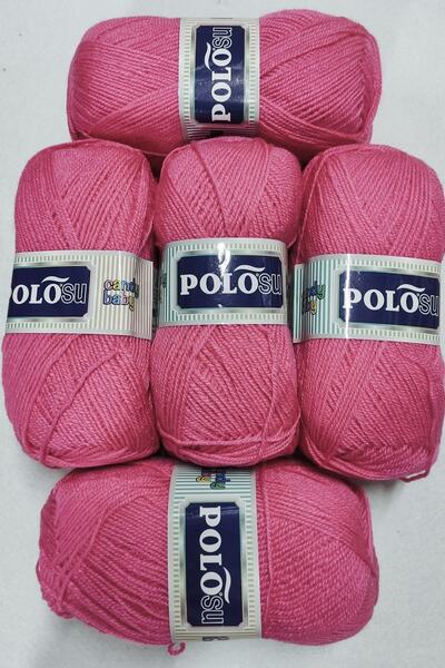 Polosu (5 τεμάχια) Candy Baby 217 Ροζ πλεκτό νήματα στο χέρι Νήματα για γιλέκο Ζακέτα Νήματα για κασκόλ Νήματα για πουλόβερ