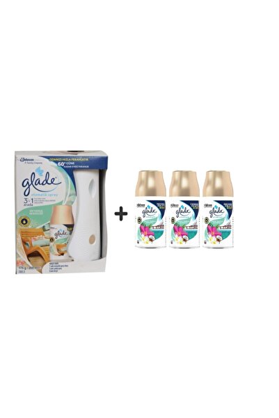 Glade Otomatik Sprey X Okyanus Sessizliği X Tropikal Floral X Yedek Sprey = 3...