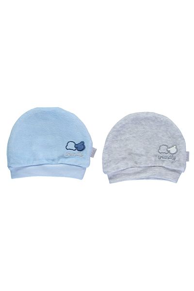 Bebetto VELVET HAT 2-Piece EMBROIDERED - SLEEPER BEAR