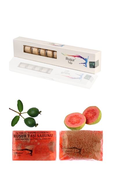Ruşur Sefidab 1 Box of Rushur Stone and Rushur Stone Soap with Guayaba Extract Fiber