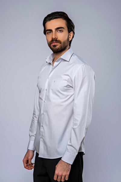 Daniel Bessi Klasik Kesim Uzun Kollu Erkek Gömlek 300-db02