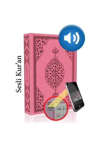 Merve Yayınları Sesli Bilgisayar Hatlı Pembe Renk Kuranı Kerim - Orta Boy
