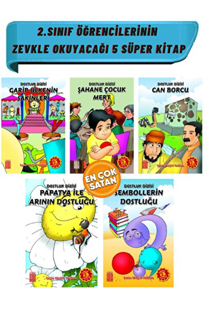 Ata Yayıncılık 2.sınıflar Için Kitap Okumayı Sevdiren 5'li Kitap Seti