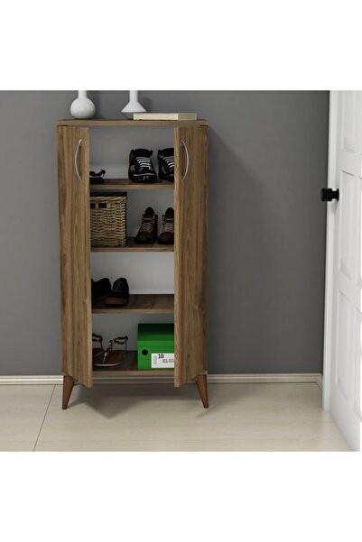 FERNISO Mobilya 2 Kapaklı 4 Bölmeli Ayakkabılık Hud