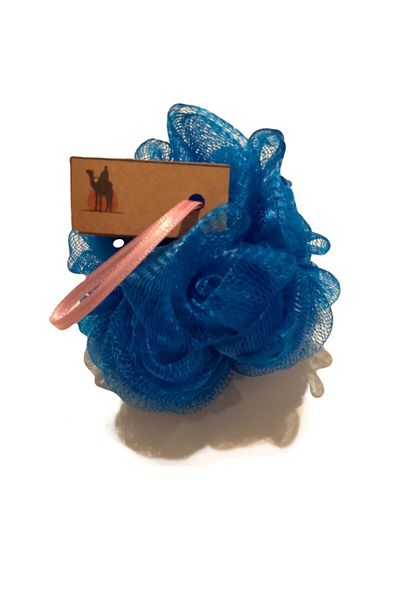 Develi 1973 Soft Pompom Bath Loofah - Blue
