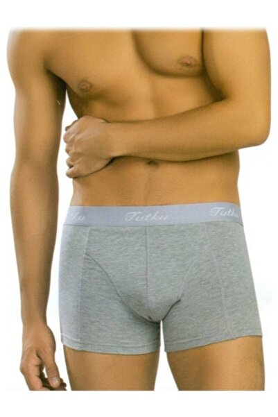 Tutku Boxeri pentru bărbați, gri, 6 Det, din Lycra și elastan