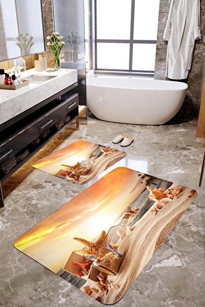 MEKTA HOME Set covorașe de baie Kumsal Mktbp-070 60x100/50x60