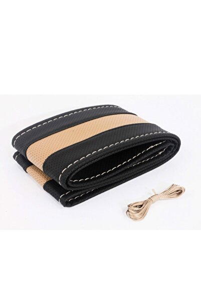 Fox Dikmeli Deri Direksiyon Kılıfı Çember Model Çift Renk