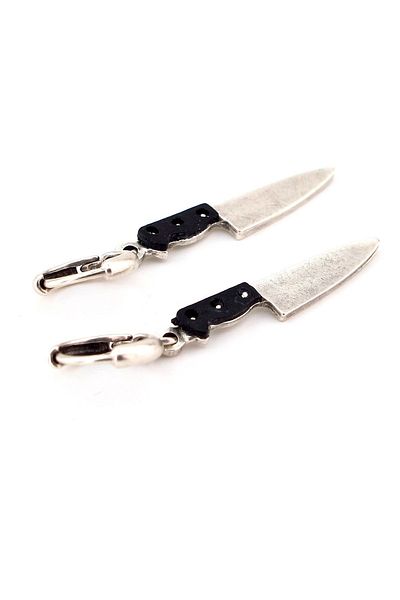 Solfera Unisex Hanging Knife Shaped Earrings
