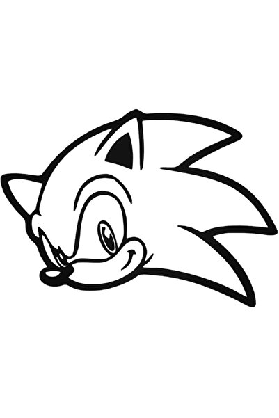 Universal ملصق لعبة سونيك القنفذ - ملصق نقل المركبات - ديكور الحائط مقاس 20 سم